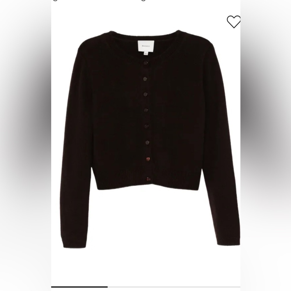 Reformation Clara brown cardigan size M